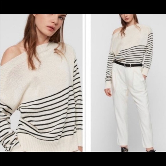 Womens ALL SAINTS Ives Breton Sweater - Picture 4 of 11